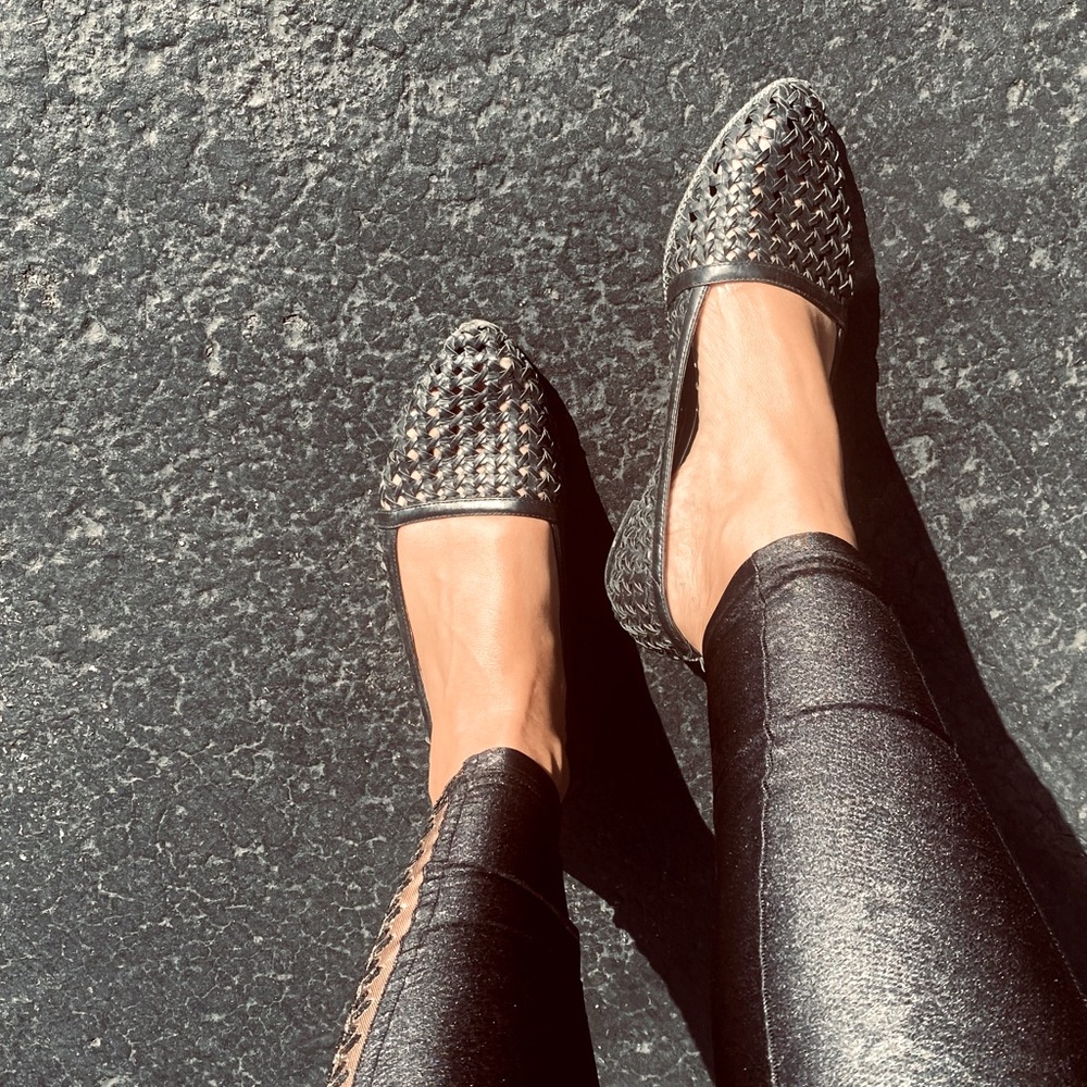 Cute Racheal Zoe black summer flats